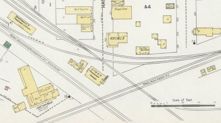 Depot Area in 1901